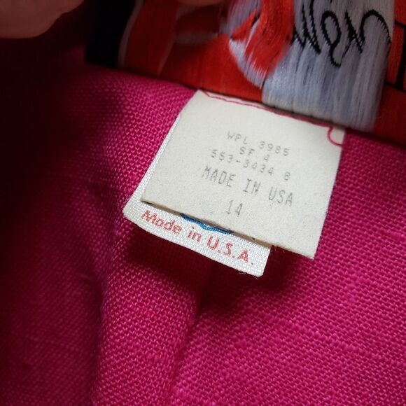 VINTAGE Damon II pink dress size 14 - Picture 14 of 16